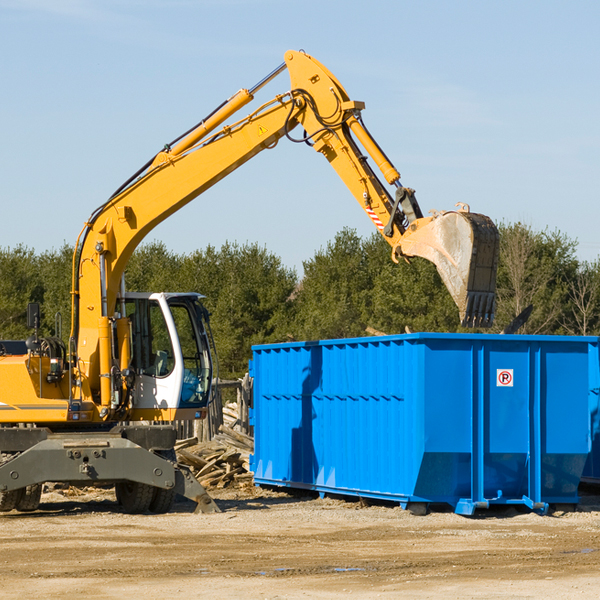 what size residential dumpster rentals are available in North Matewan West Virginia